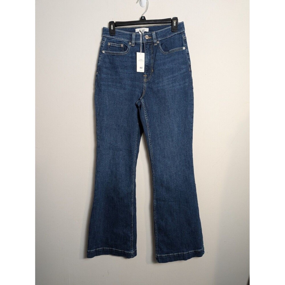 Spanx Redefine Flare Jeans 21270 Medium Indigo Sz 10